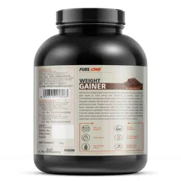 MuscleBlaze 3kg Chocolate MB Fuel One Weight Gainer image 2