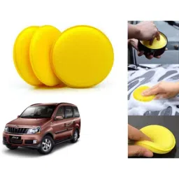 Auto Pearl Polyurethane Beige Washing &a; Waxing Polish Foam Sponge for Xylo 2014-2020 (Pack of 3)-picture-34