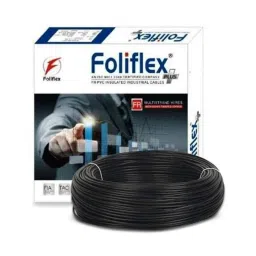 Foliflex Plus 1.5 Sqmm Black Single Core FR Multistrand PVC Flexible Wire, Length: 90 m-picture-24