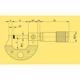 Baker MMC100 75-100mm External Micrometer image 3