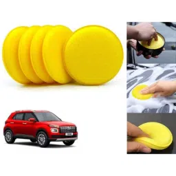 Auto Pearl Polyurethane Beige Washing &a; Waxing Polish Foam Sponge for Venue (Pack of 5)-picture-41