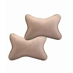 Kozdiko 2 Pcs Memory Foam Beige Car Neck Cushion Pillow Set for Toyota Etios Liva-picture-42