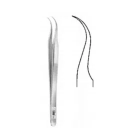 Alis 11.5cm/4 1/2 inch Micro Forceps 0.2mm Curved, A-GEN-252-11-picture-31