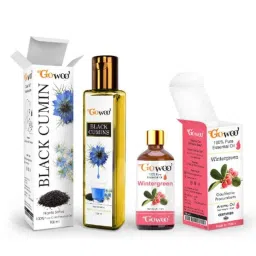 GoWoo 2 Pcs 10ml Natural Wintergreen Aroma Oil &a; 100ml Black Cumin Carrier Oil Set, GWOC1301-P48+P168-picture-43