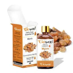 GoWoo 2 Pcs 10ml Natural Therapeutic Grade Aromatherapy Myrrh Aroma Oil &a; 100ml Walnut Carrier Oil Set, GWOC992-P36+P183 image 2