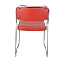 Da Urban Toner Red Fabric &a; Foam Medium Back Office Fixed Visitor Chair without Arms image 2