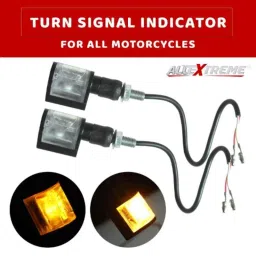 AllExtreme EXMTSJ2 2 Pcs Amber Universal Bike Turn Signal Light Set image 5