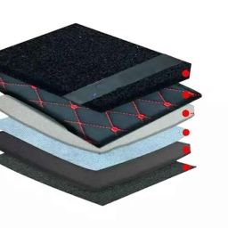 Elegant Sport 7D Carpet Black &a; Red Car Mat Set for Maruti Suzuki Fronx-picture-27