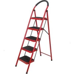 Alnico 5 Steps Steel &a; Virgin Plastic Red Ladder with Platform, AKL5-picture-28