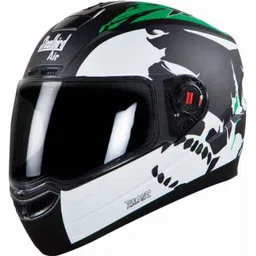 Steelbird SBA-1 Beast Matt Black Green Helmet, Size (Large, 600mm)-picture-24