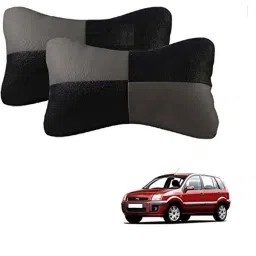 Kozdiko 2 Pcs Leather Grey &a; Black Neck Rest Car Cushion Pillow Set for Ford Fusion-picture-28