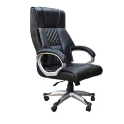Modern India Leatherette Black High Back Office Chair, MI232 (Pack of 2)-picture-26