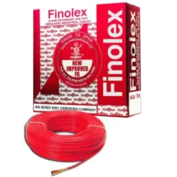 Finolex 10 Sqmm Single Core Red PVC FR House Cable, Length: 100 m-picture-25