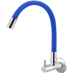 Prestige Brass Chrome Finish Blue Flexible Sink Cock-picture-10