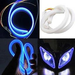 AOW Flexible 30cm Long Headlight Neon LED DRL Tube (BLUE) For TVS Apache RTR 250 (Pack Of 1)-picture-47
