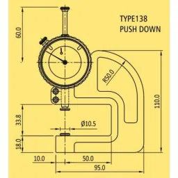 Baker K138/0 25mm Push Down Type image 2