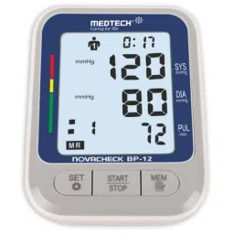 Medtech BP12 Portable Automatic Digital Blood Pressure Monitor Machine with Backlight image 2
