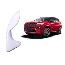 SureStrive ABS White Front Left Side Fender Angle View Bonnet Blind Mirror for Jeep Compass All Model image 2