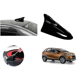 Auto Pearl ABS Black Universal Replacement Shark Fin Car Roof Antenna For Honda WRV-picture-44
