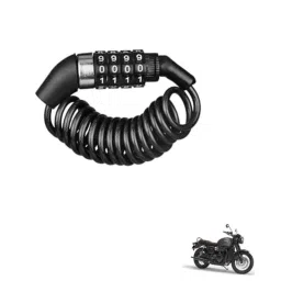 Kozdiko Plastic Black Resettable Password Multi-Use Cable Lock for Triumph Bonneville T20-picture-47