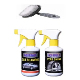 Indopower Ff994 250ml Tyre Shiner Gun, 250ml Car Shampoo Gun &a; All Tyre Cleaning Brush Kit , AHh997-picture-26