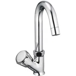 Drizzle Conty Brass Chrome Finish Silver Swan Neck Pillar Cock, ASWANCONTI-picture-34