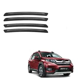 Kozdiko 4 Pcs Rubber Black Car Bumper Protector Set with Chrome Strip for Honda Brv-picture-18