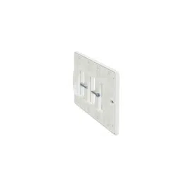 Schneider Electric Miluz Lara 6 Module Polycarbonate White Grid Cover Frame image 3