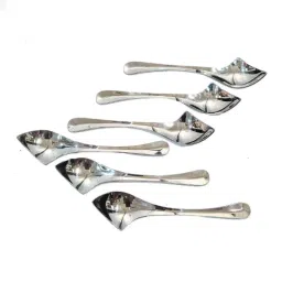 i WARE KkitchenCare 6 Pcs Stainless Steel Silver Dessert Ice Cream Spoon Set-image-20