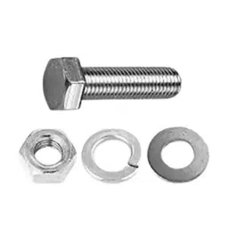 Rpi Shop 100 Pcs M6x20mm Hex Head Bolt Set with Nut, Flat &a; Washer image 2