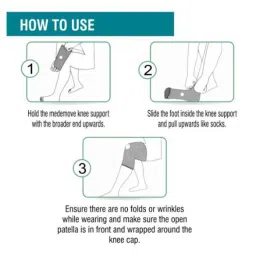 Med E-Move Elastic Knee Support, RGEKS001SM, Size: S image 2