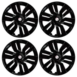 Auto Pearl 4 Pcs 15 inch ABS Black Car Wheel Cover Set for Ford Fusion image 4