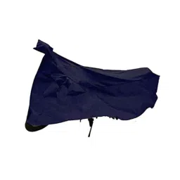 Riderscart Polyester Blue Waterproof Two Wheeler Body Cover with Storage Bag for Bajaj V15 Power Up-picture-24