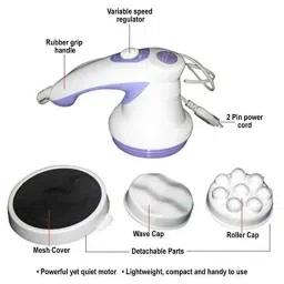 Dominion Care Relaxand Spin Tone Handheld Body Massager with Vibration, Corded Electric image 3