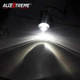 AllExtreme EXU1SP2 2 Pcs 7W Silver U1 CREE LED Waterproof White Fog Light Headlamp Set with Mounting Brackets image 4