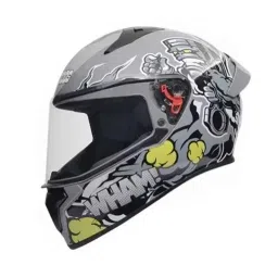 Studds N4 Expanded Polystyrene Grey Full Face Full Face Helmet, Size: Xtra Large-picture-38