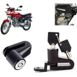 Auto Pearl Steel Black Heavy Duty Anti-Theft Disc Brake Lock for Ambition, Lock_178-picture-27