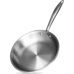Bergner Argent Triply 24cm 1 Litre Stainless Steel Silver Non-Stick Induction Bottom Fry Pan, BG-6338-picture-25