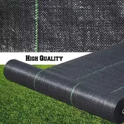 Mipatex 2mx35m 125 GSM HDPE Black Sheet Mat for Garden Weed Control Barrier image 3