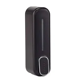 Aquieen 300ml Black Wall Mounted Liquid Soap Shampoo Lotion Dispenser Holder-picture-12