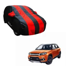Autofurnish Stylish Red Stripe Car Cover Compatible with Maruti Vitara Brezza Arc Blue Pack of 2-picture-40