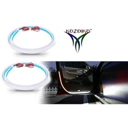 Kozdiko 2 Pcs 120cm Car Door Opening Warning LED Strips Safety Light Set for Hyundai Santafe image 2