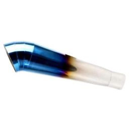AllExtreme EXESL14 51mm Blue &a; Silver Inlet Universal Exhaust Muffler Silencer-picture-40