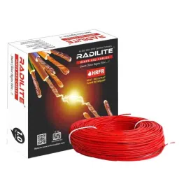 RADILITE 1 Sqmm Red HRFR Multistrand PVC Insulated Housing Wire, Length: 45 m-picture-46