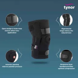 Tynor Neoprene Hinged Knee Wrap, Size: XL image 2