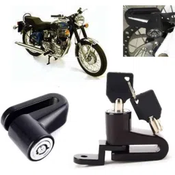 Auto Pearl Steel Heavy Duty Anti Theft Disc Brake Lock for Machismo 500, Lock_558-picture-48