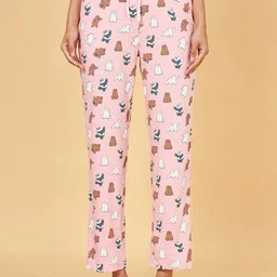 Dreamz by Pantaloons Women Printed Pure Cotton Lounge Pants-picture-40