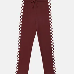 mackly Girls Maroon Cotton Lounge Pants-picture-15