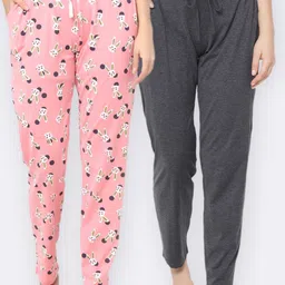 Kanvin Women Pack Of 2 Pure Cotton Lounge Pants-picture-37