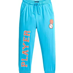 Honeyhap Boys Printed Mid-Rise Bio Finish Cotton Joggers-picture-40